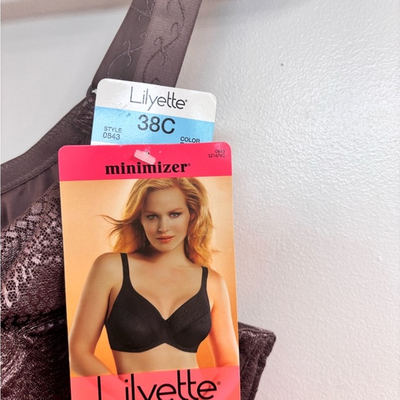 Lilyette Women's purple gray hue Minimizer Bra - Picture 4 of 6